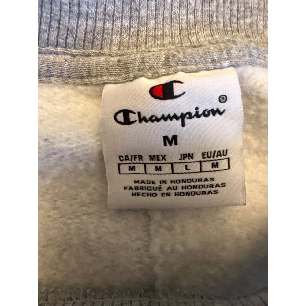 Champion Gray‎ University Crewneck Sweatshirt M Medium Cotton/Polyester Blend - Picture 3 of 5